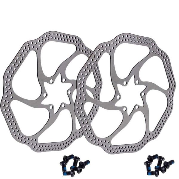 

bike brakes sews-180mm brake disc with bolts, stainless steel bicycle rotor suitable for road bikes, mountain bikes (2 pieces)