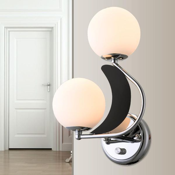 

wall lamp 2021 modern minimalist creative led adjustable optical switch double bedroom bedside
