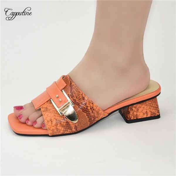 

slippers orange medium heels african woman shoes ladies outdoor chaussures femme zapatos casuales de mujer 87-1 height 4.5cm, Black