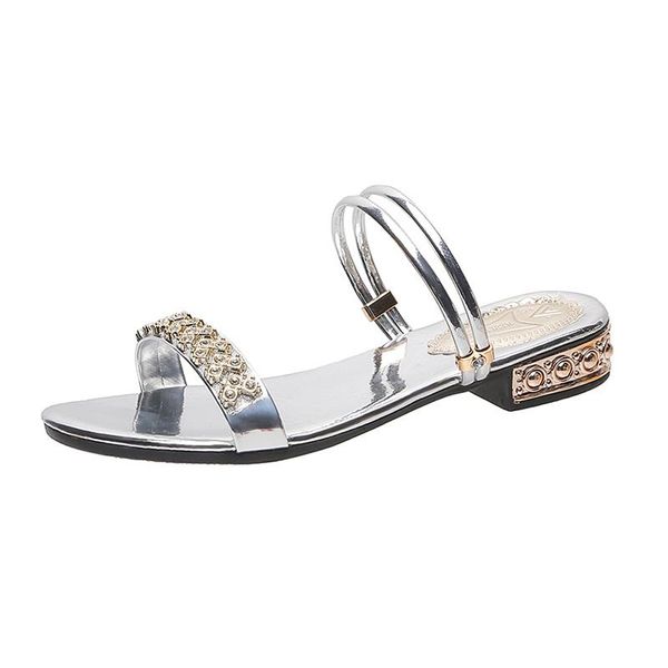

sandals summer women bling pumps shoes comfort ladies woman sandale gold silver high heels female footwear slip on i121, Black