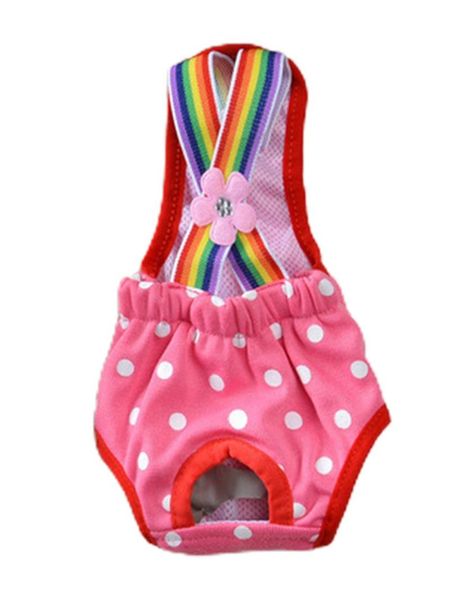 

dog apparel pet supplies cute sling physiological pants teddy smooth breathable durable menstrual suspension design