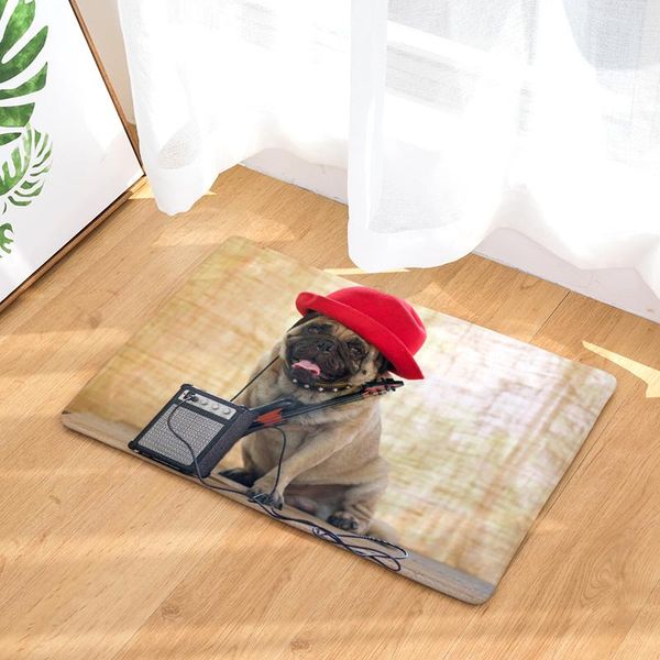 

carpets flannel dog wearing a hat door mats household bathroom foot long bedroom