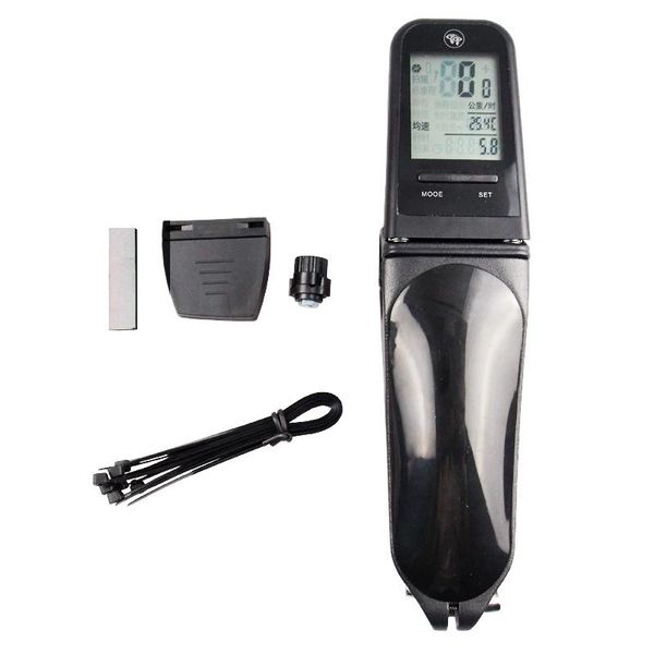 

bike computers 2021 bicycle computer luminous mtb road stem with speedometer lcd large screen wireless cycling satch