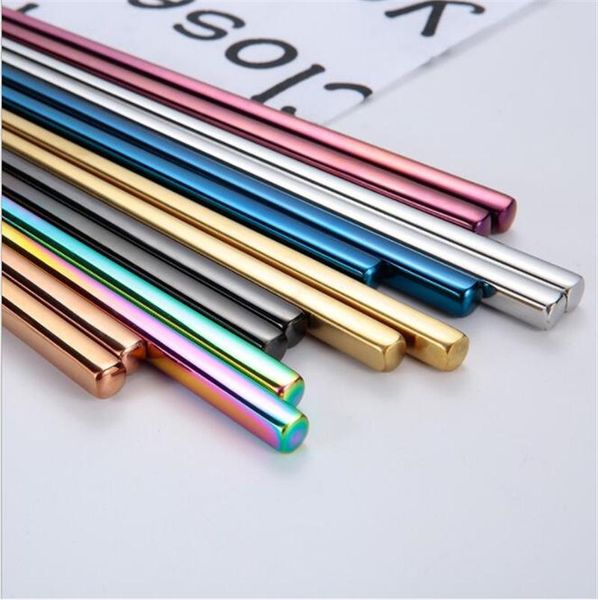 

chopsticks 1pair stainless steel laser engraving patterns sticks portable reusable korean chopstick sushi