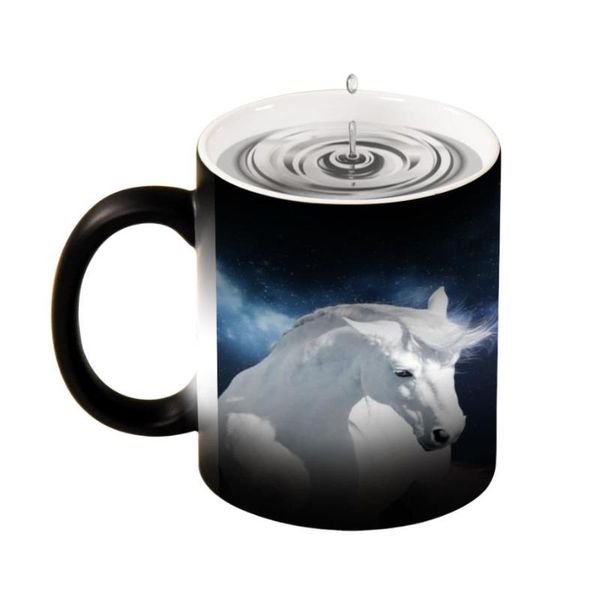 

mugs 2021 frederik the great beauty horse mug cup ceramic coffee breakfast water cups cold heat sensitive color-changing gift