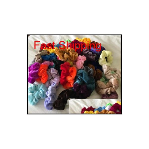 

hair scrunchies velvet elastics hair ties scrunchy bands ties r qylwsd toys2010, Slivery;white