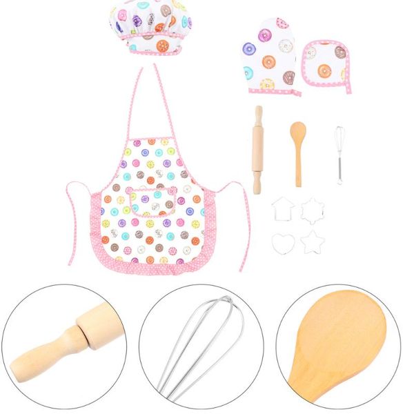 

other festive & party supplies 1 set of children kitchenware toys apron baking tool playthings pretend play