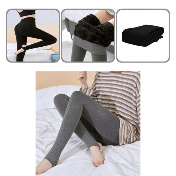 

women's pants & capris useful pantyhose protective winter accessory anti-shrink women base leggings stretch, Black;white