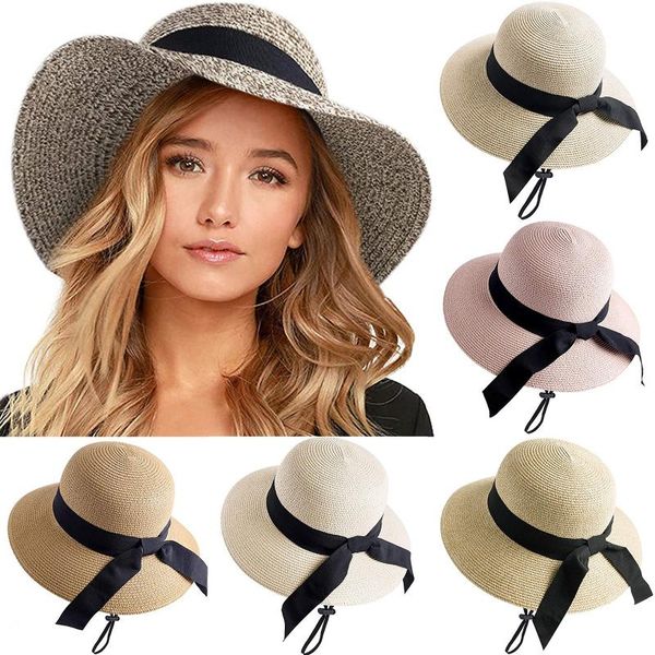 

wide brim hats women's sunshade oversized eaves sun hat outdoor summer sunscreen dome beach upf protection foldable compact 6.1, Blue;gray