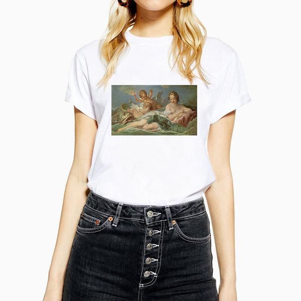 

summer short sleeve printed women tshirt fun harajuku tshirt plus size new t-shirt loose female t-shirts, White