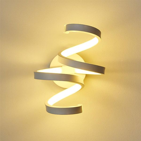 

nordic wave shape wall lamp home bedroom warm white light l indoor led lighting
