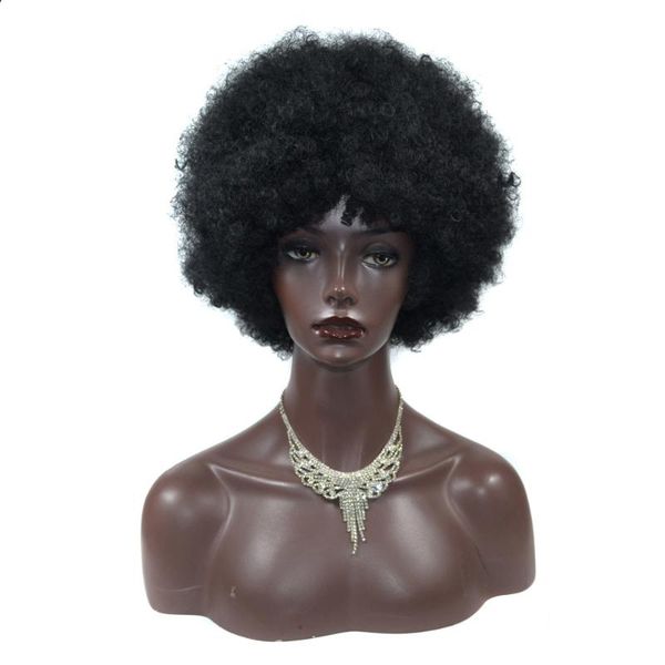 

synthetic wigs afro wig for black women african yaki straight short cosplay hair