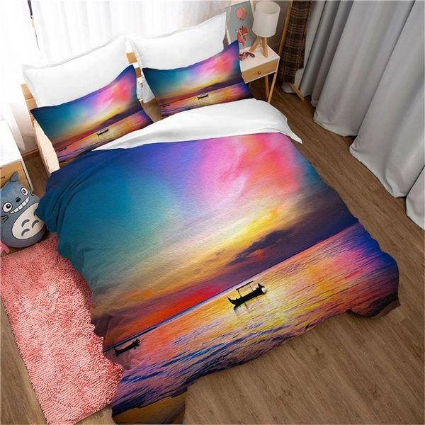 

bedding sets sea duvet cover set 3d digital printing bed linen fashion design comforter