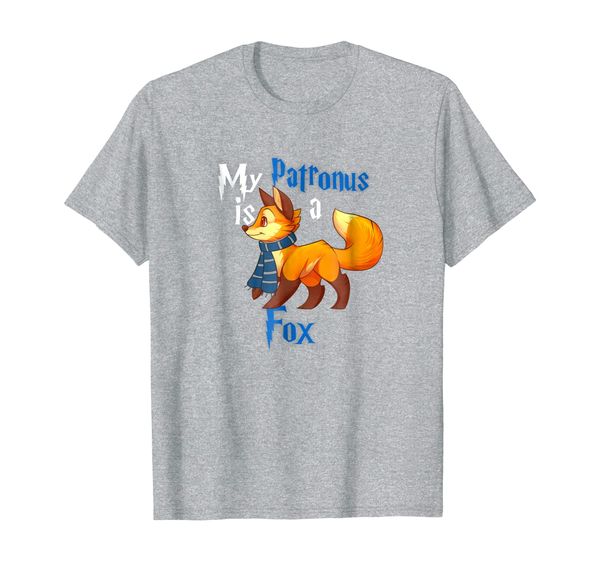 

my patronus is a fox t-shirt - cute and adorable gift, White;black