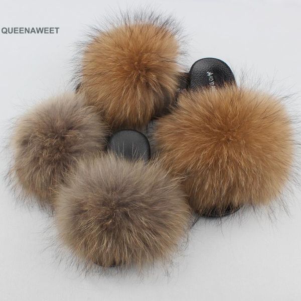 

slippers 2021 colourful fur mommy and kids real vogue indoor flip flops casual shoes wholesale, Black