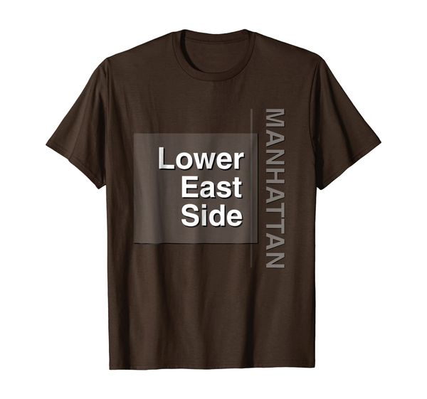 

New York NYC Souvenirs Lower East Side Manhattan T Shirt, Mainly pictures