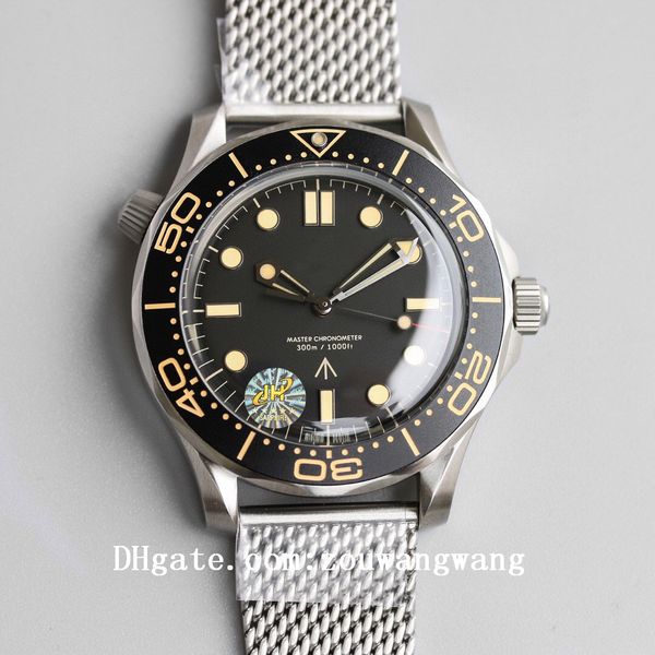 

2021 sea no time to die aqua business watches terra man 007 sport wristwatches james bond master boss mens watch vs d10161, Slivery;black