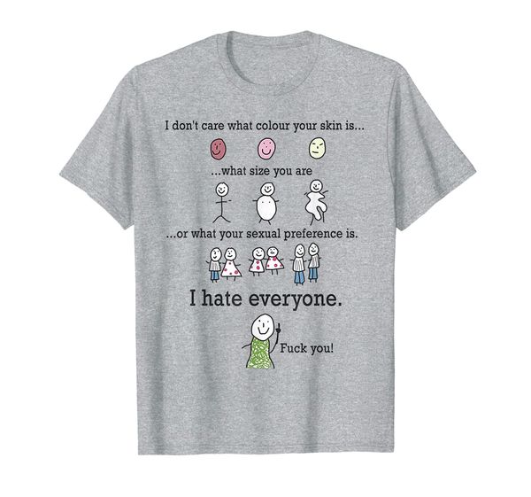 

i don't care what colour your skin tshirt, White;black