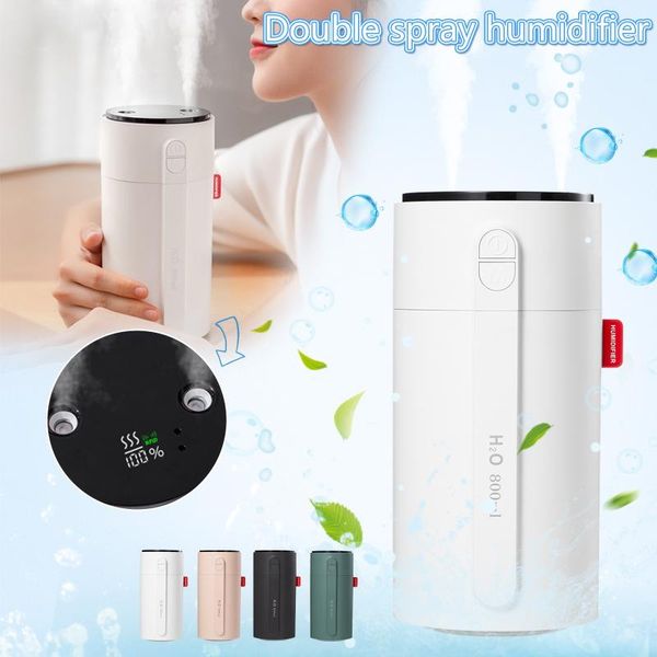 

fragrance lamps induction dual-jet large-capacity convenient usb desk home humidifier fogger mist maker with led night lamp