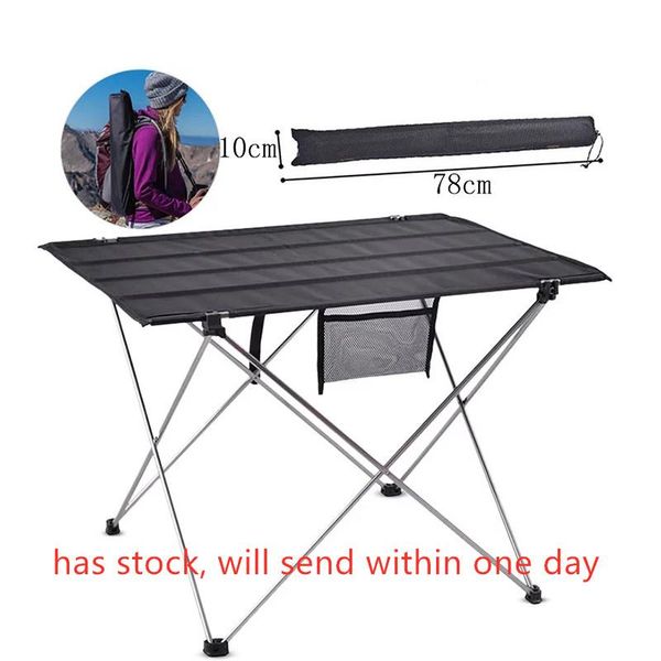 

camp furniture portable foldable table camping outdoor computer bed tables picnic 6061 aluminium alloy ultra light folding desk