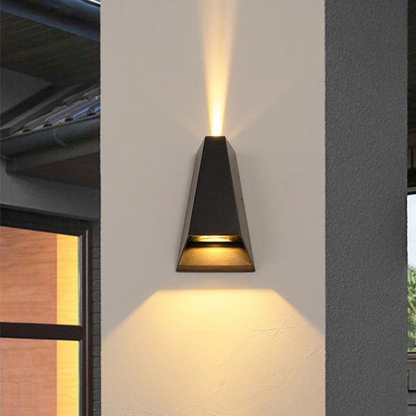 

thrisdar 10w up and down outdoor garden wall light waterproof led porch wall lamp aluminum balcony corridor light