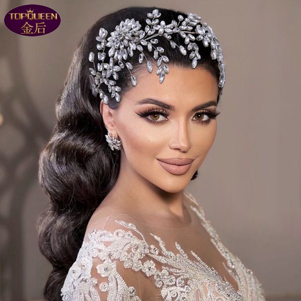 

versatile diamond wedding tiara dress baroque crystal bridal headwear crown rhinestone with wedding jewelry hair accessories diamond bridal, Silver