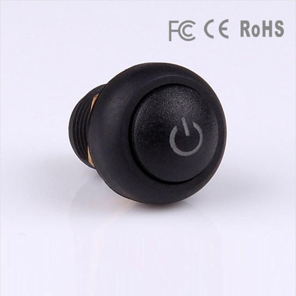 

smart home control 5 pieces 12mm momentary and latching normal open waterproof ip67 types special symbol printed push button switches