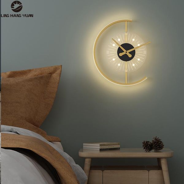 

gold led wall lamp bedside lights home indoor decor lamp for living room bedroom aisle corridor wall sconces ac 110v 220v 6w
