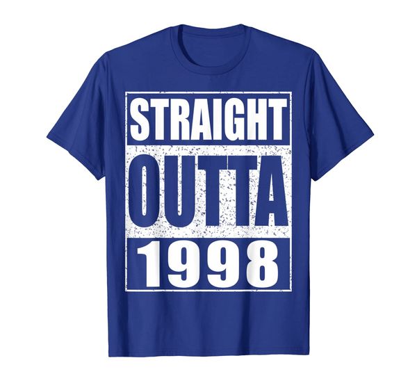 

straight outta 1998 t-shirt 21st birthday gift shirt, White;black