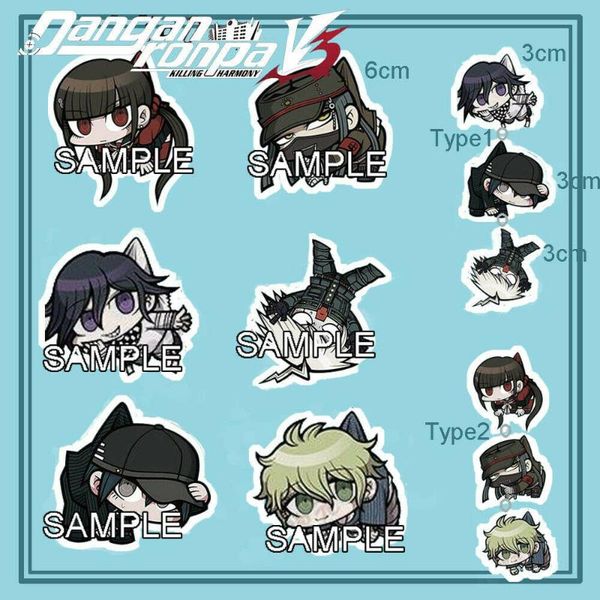 

keychains danganronpa v3 keychain strap figure hang-up korekiyo shinguji harukawa maki, Silver