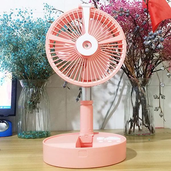 

electric fans foldable fan handheld home office desk speed adjustable usb rechargeable air cooler outdoor travel