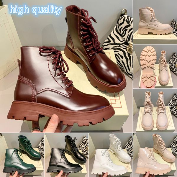 

2021 women martin boots womens designer black heels ankle motorcycle short boot 3.5cm with original box size:35-40 leather non-slip autumn w