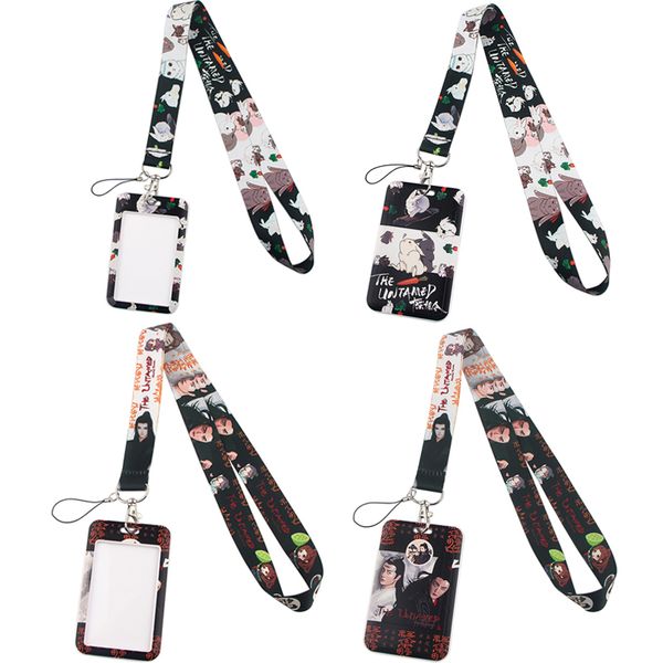 20 pçs / lote J2197 Anime Necklack Chave Key Gym Strap Multifuncional Decoração do Telefone Celular com Capa De Cartão De Cartoon Capa