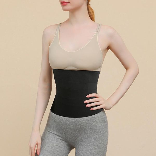 

belts tightening corset for waist sports trainer retraction band elastic adjustable abdominal belt, Black;brown