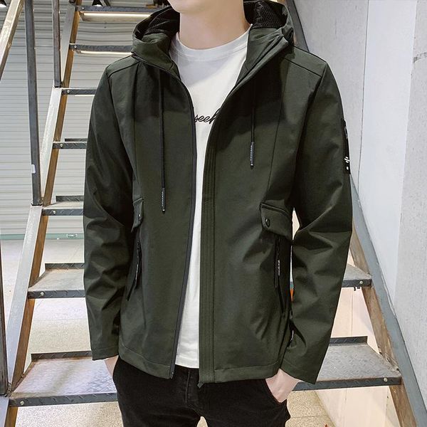 

men's jackets m-5xl jacket men fashion spring hooed mens coat male autumn casual outwear winter clothing for man, Black;brown