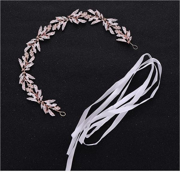 

vintage leaf bridal hair accessories tiara women hair accessories rhinestone crystal headband wedding headwear bridal h qylbql