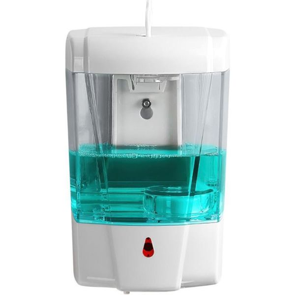 

liquid soap dispenser automatic sensor smart wall-mounted contact-gel alcohol disinfection mobile phone hand washing container