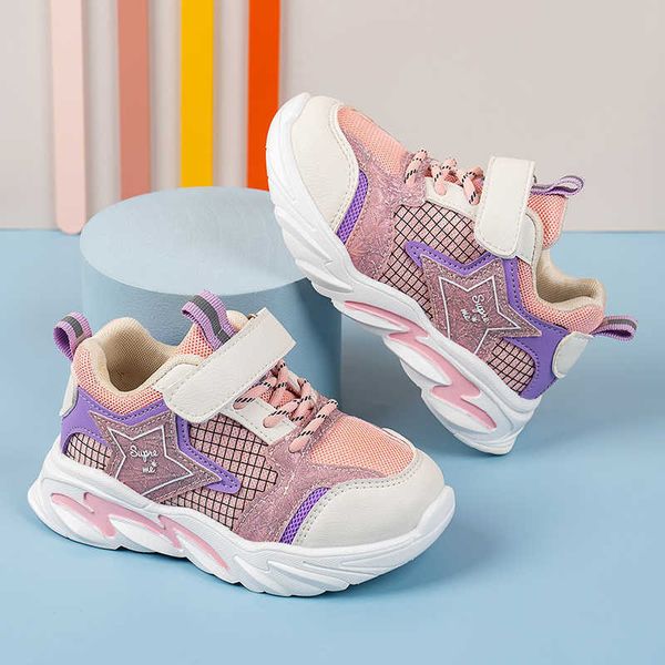 

children's spring autumn casual shoes boys girls super fiber mesh sports shoes baby shoes shock absorption anti-skid casual shoe g1025, Black;red