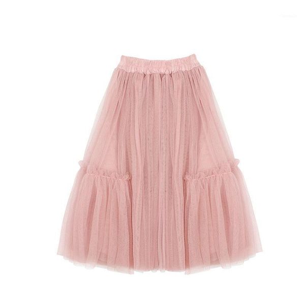 

skirts 2-12t baby girls pink tutu children kids fluffy pettiskirt long princess tulle dance net veil, Blue