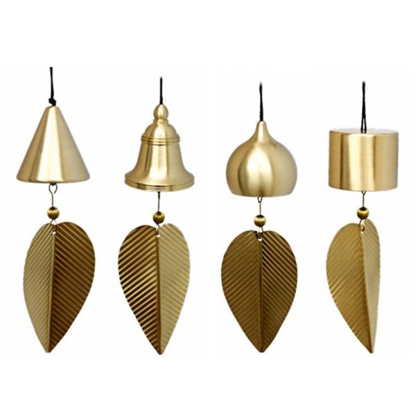

decorative objects & figurines 1pc copper wind chime hanging ornaments japanese garden home balcony bedroom windbell decor car pendant birth