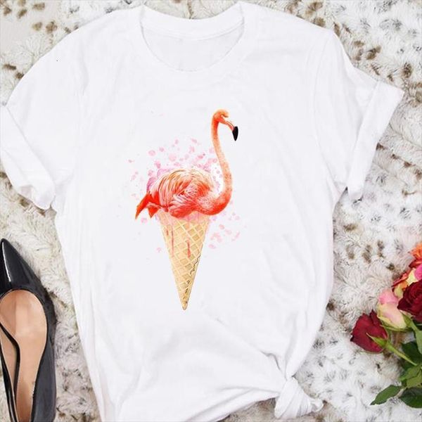 

and women cartoon flamingo funny men short sleeve summer female tshirts fashion clothes graphic t lady print tee, White;black
