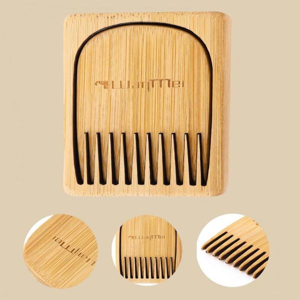 

hair brushes 1 pcs natural peach wood comb close teeth anti-static head massage beard care wooden tools beauty accessories, Silver