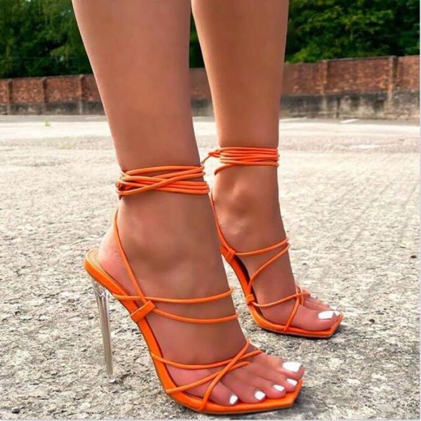 

dress shoes lace up thin heel women sandals open toe pumps, Black