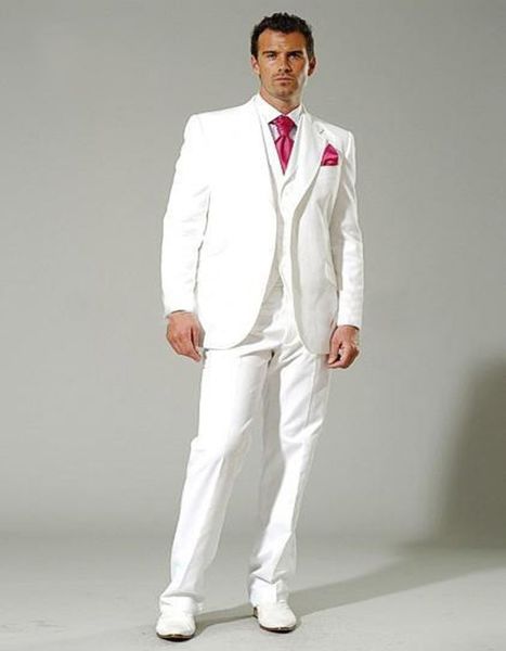 

men wedding suits groom tuxedos white custom made suit 2021 new arrive ing, White;black