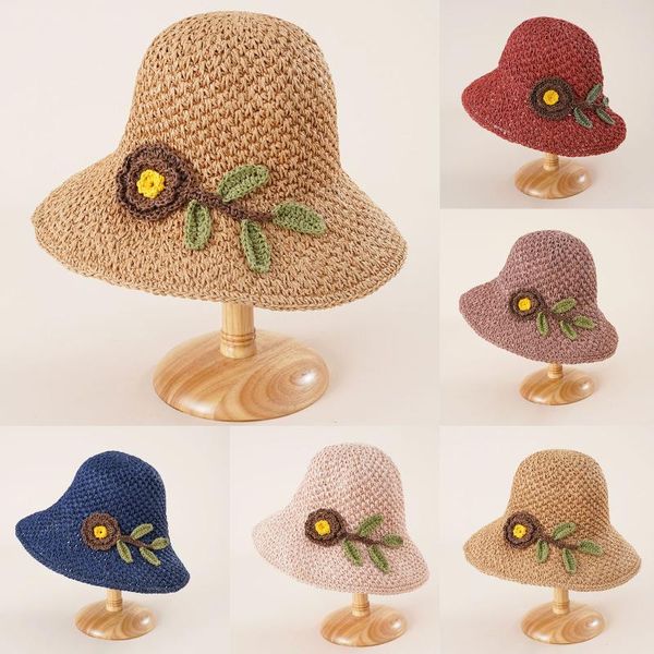 

wide brim hats women's fashion bowknot beach conciseness rollable drafting hat sun, Blue;gray