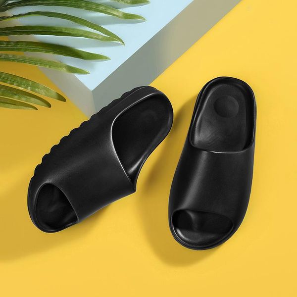 

slippers summer shoes men sandals colorful couples beach casual fashion light weight comfortable soft zapatos hombre, Black