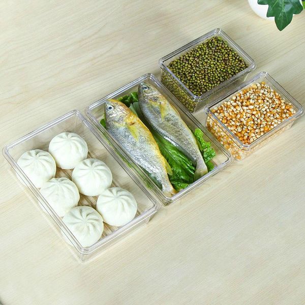 

storage bottles & jars transparent fresh box plastic sealed can be superimposed refrigerator refrigerated seal
