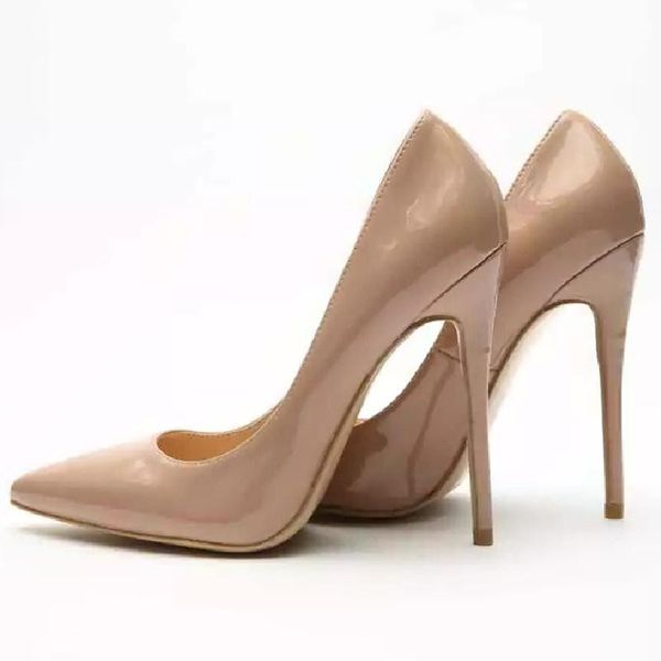 

dress shoes fashion high heels pumps woman classic nude red black women's heeled party office wedding ladies large size 45