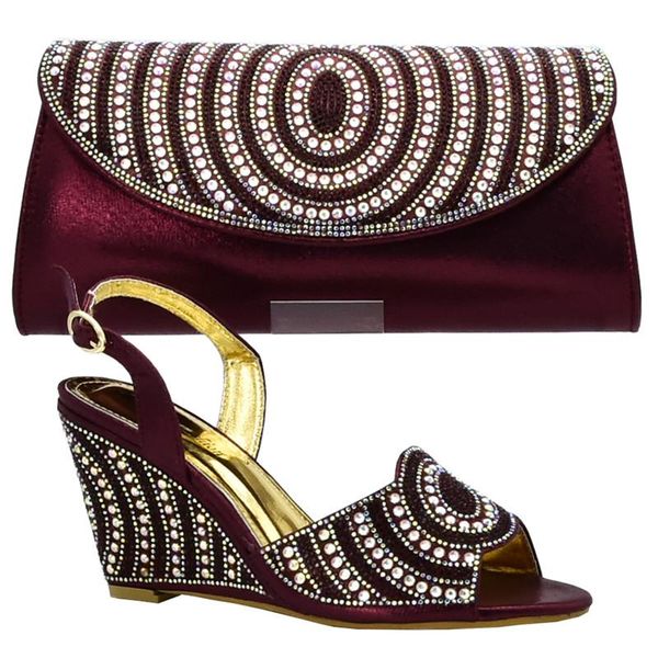 

latest african wedding shoe and bag sets sales in women matching shoes and bag set nigerian shoes matching bags party pumps, Black