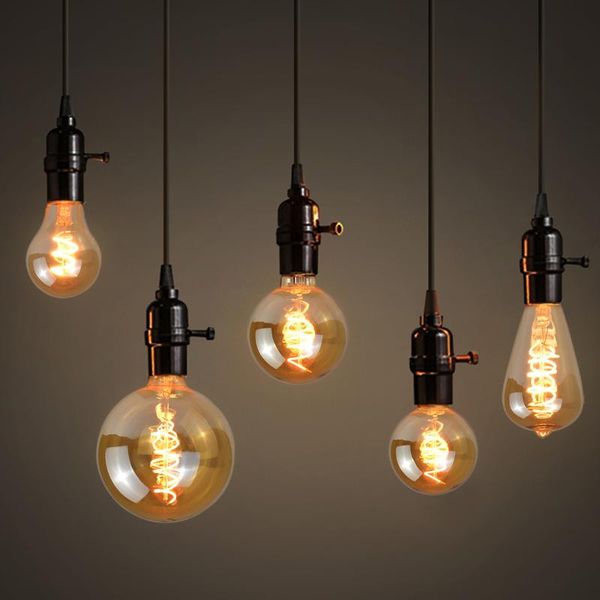 

pendant lamps edison bulb vintage style night lamp retro e27 ac 85-265v restaurant bar counter bookstore light decoration